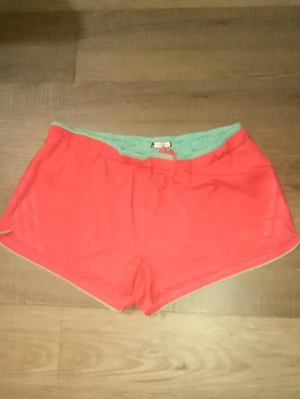 adidas Supernova Climacool Coral Athletic Shorts with Mint Waistband